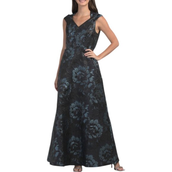 KAY UNGER Isabetta Jacquard Gown - Picture 1 of 2